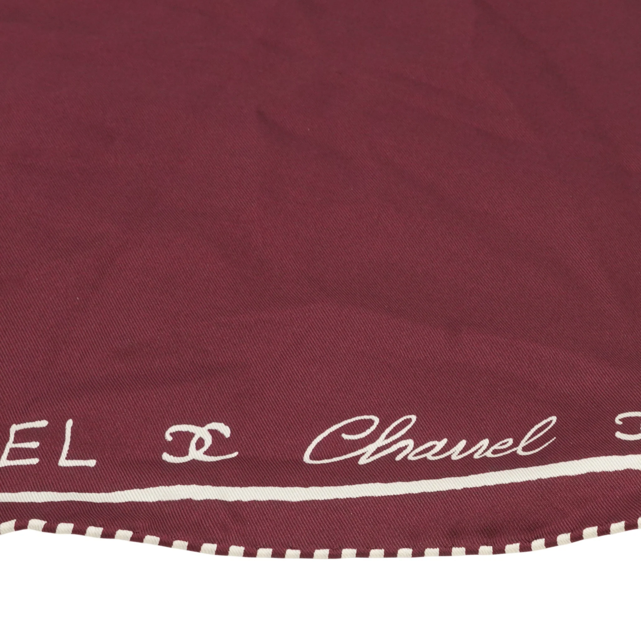 Burgundy Silk Twill Scarf - Image 4