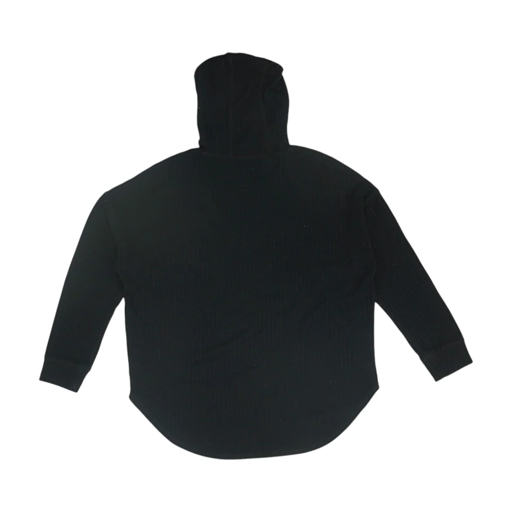 Black Solid Hoodie Pullover - Image 2