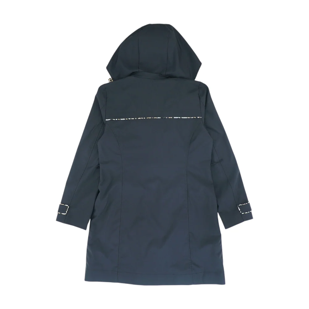 Black Solid Rain Jacket - Image 2