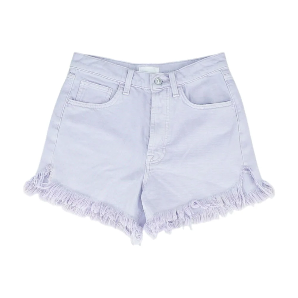 Lavender Solid Chino Shorts