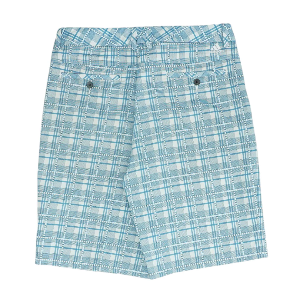 Blue Plaid Active Shorts - Image 2