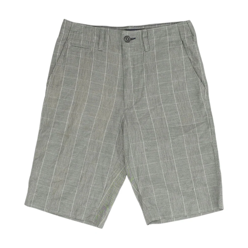 Gray Check Chino Shorts