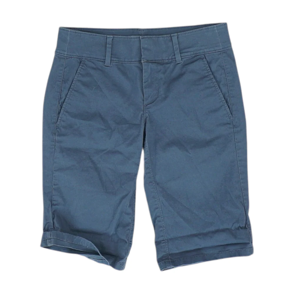 Gray Solid Chino Shorts