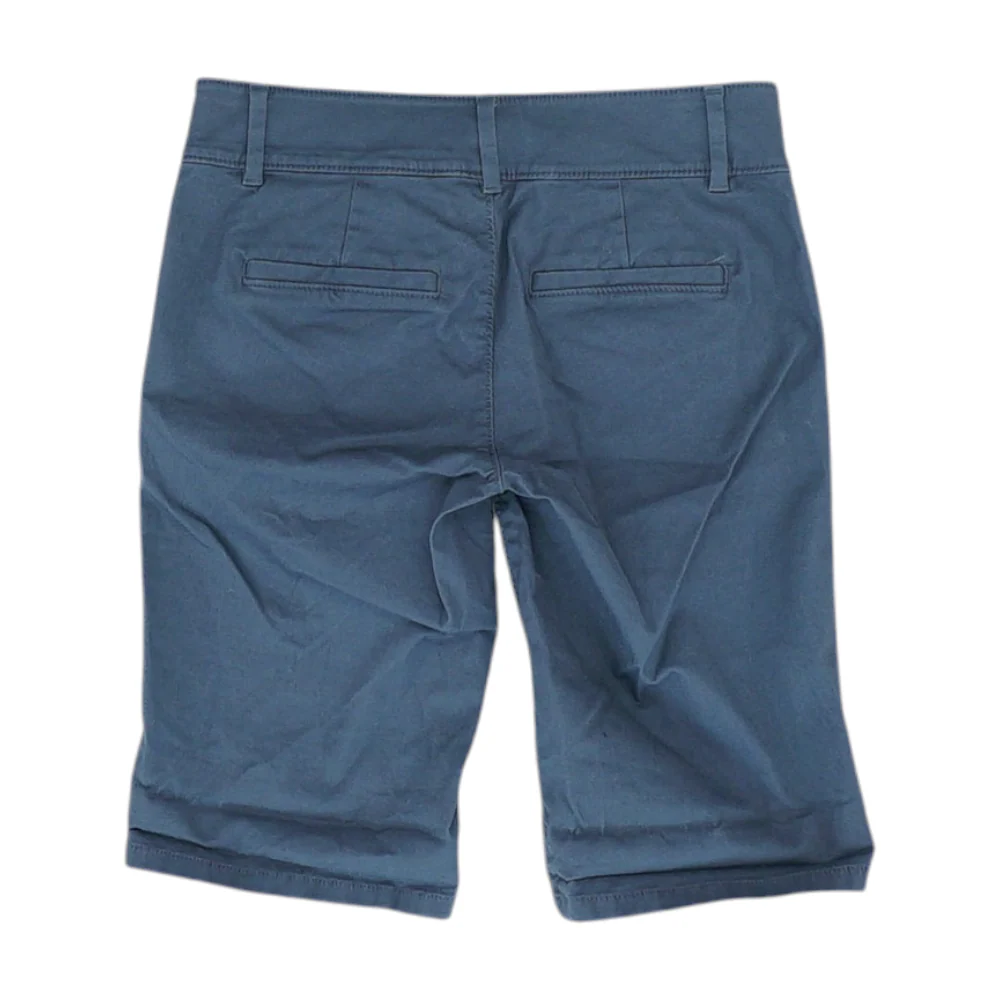 Gray Solid Chino Shorts - Image 2