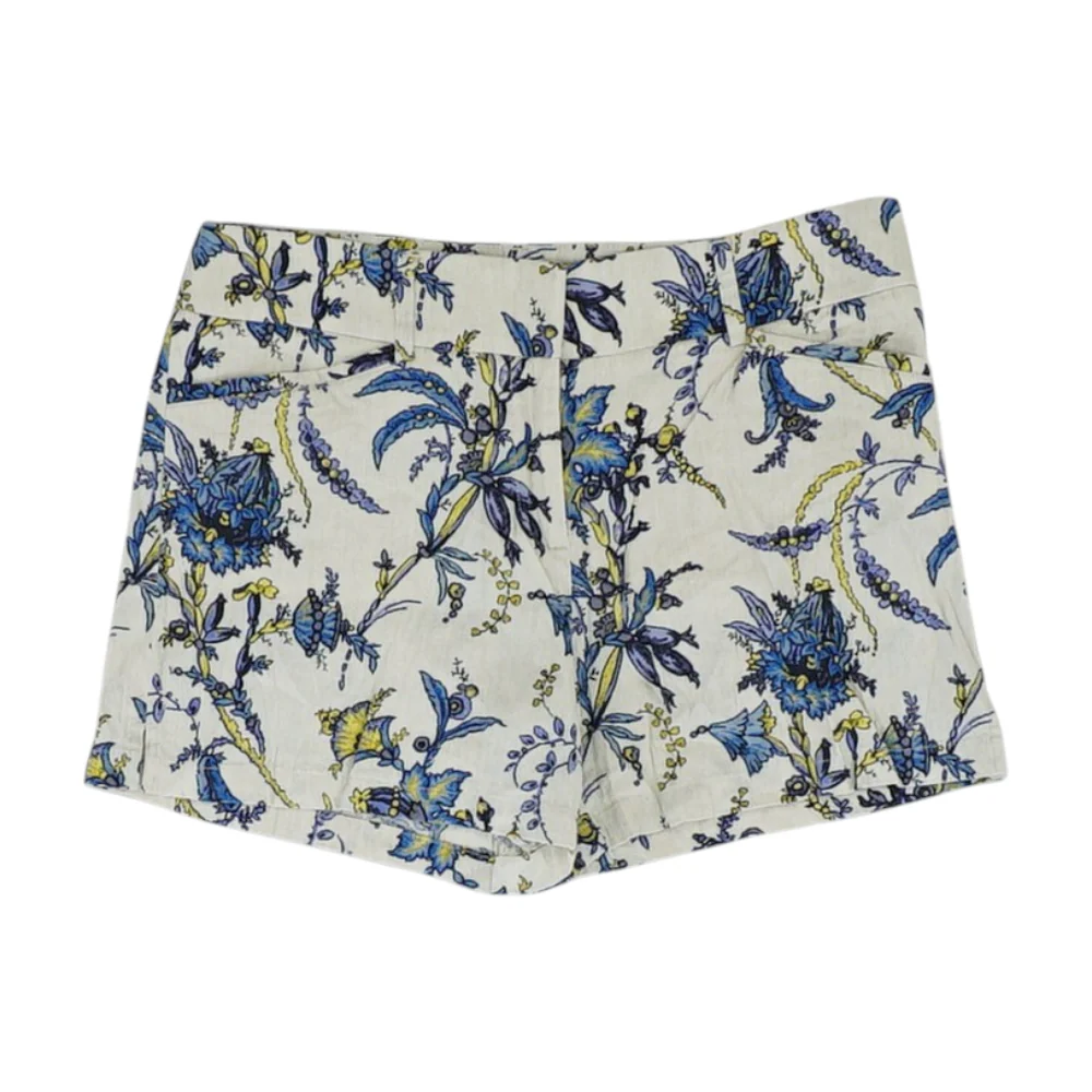 Beige Graphic Chino Shorts