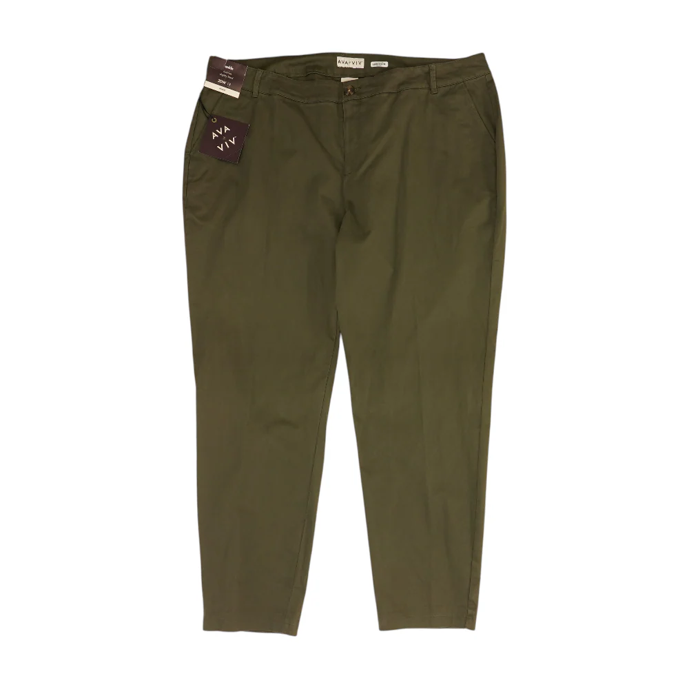 Olive Plus Regular Pants
