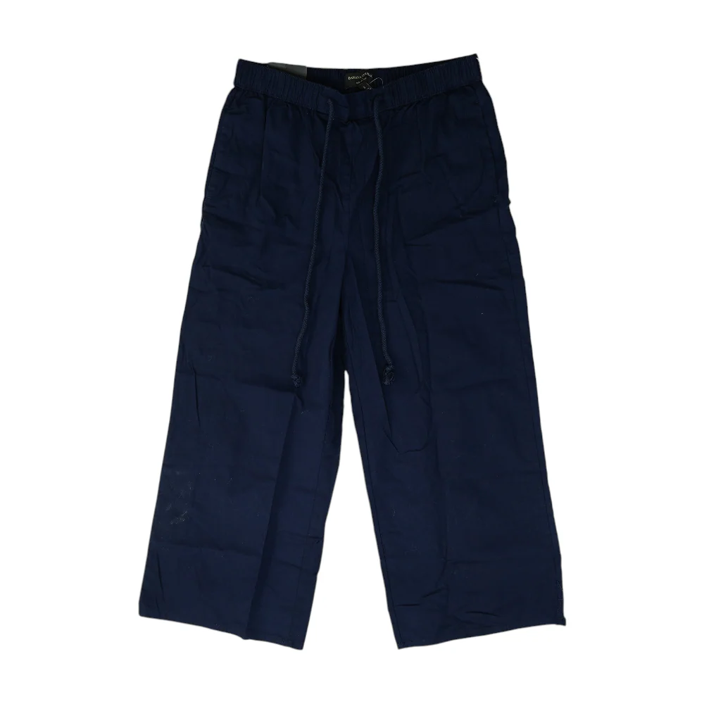 Navy Wide Leg Pants