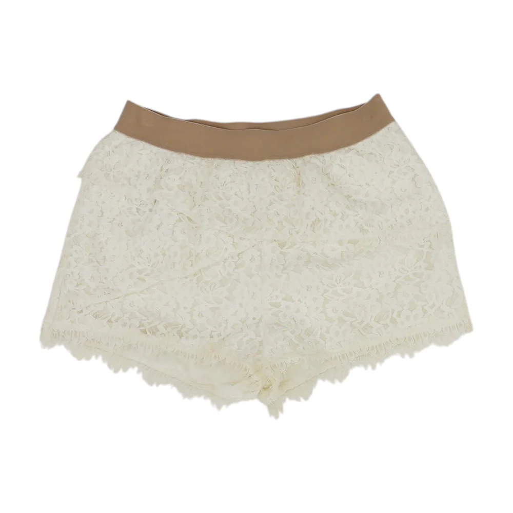 Ivory Solid Chino Shorts
