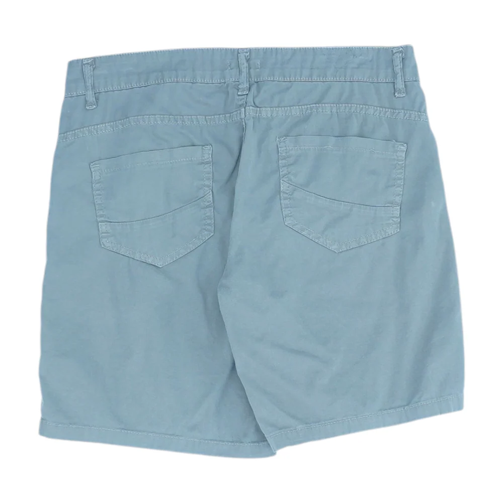 Gray Solid Chino Shorts - Image 2