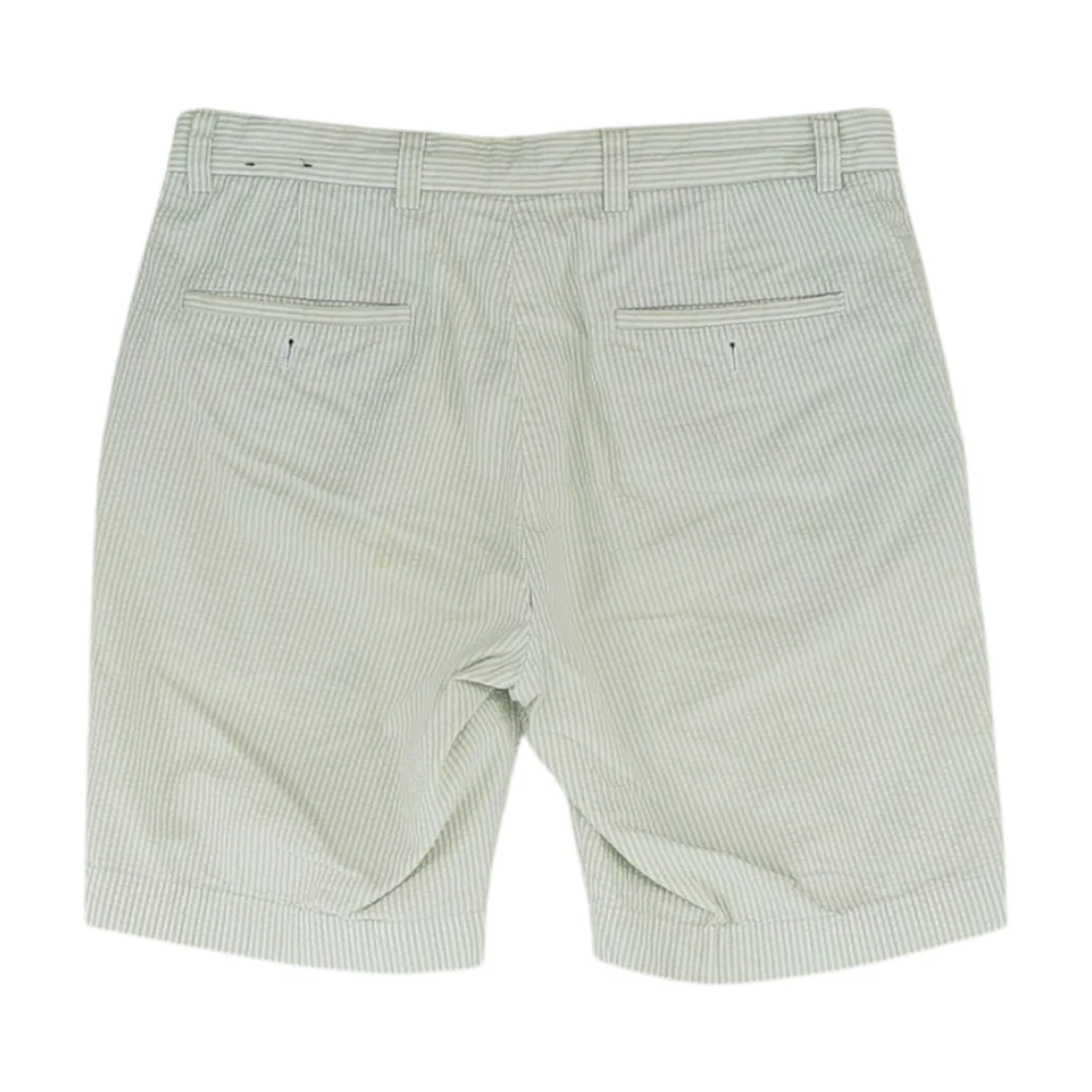 Green Striped Chino Shorts - Image 2