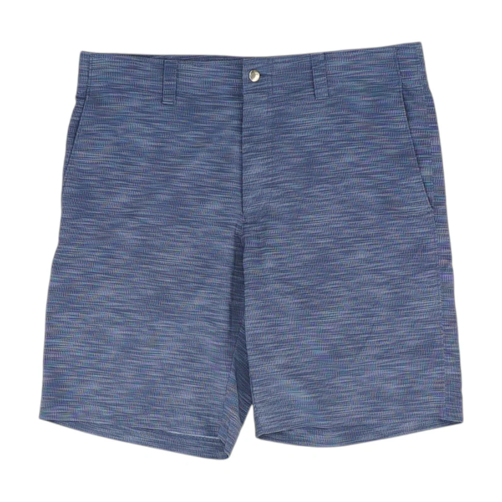 Blue Chevron Active Shorts