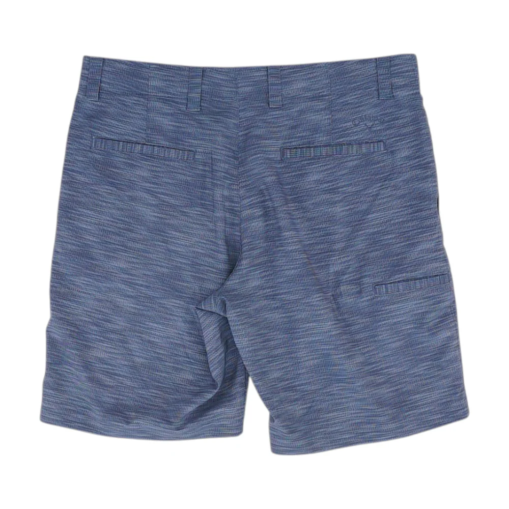 Blue Chevron Active Shorts - Image 2