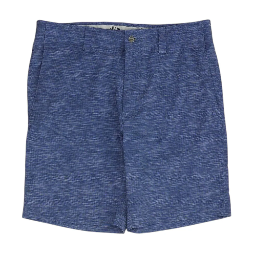 Blue Chevron Chino Shorts