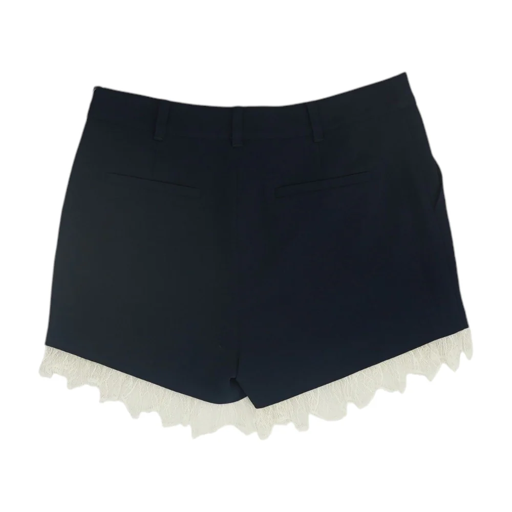 Navy Solid Chino Shorts - Image 2