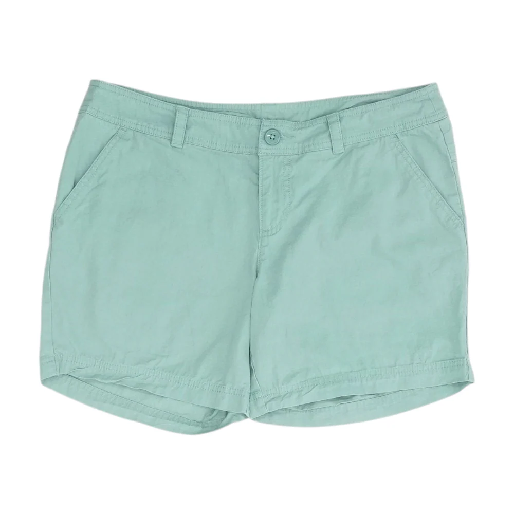 Green Solid Chino Shorts