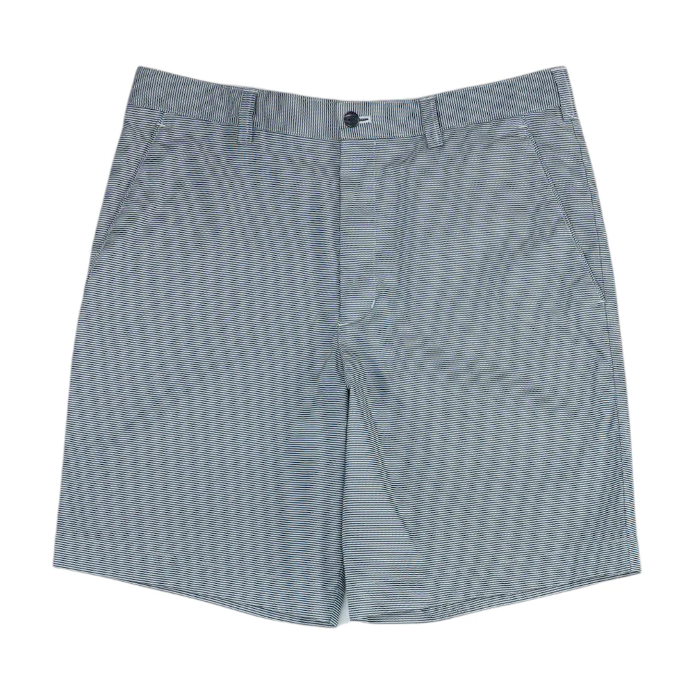 Navy Check Chino Shorts