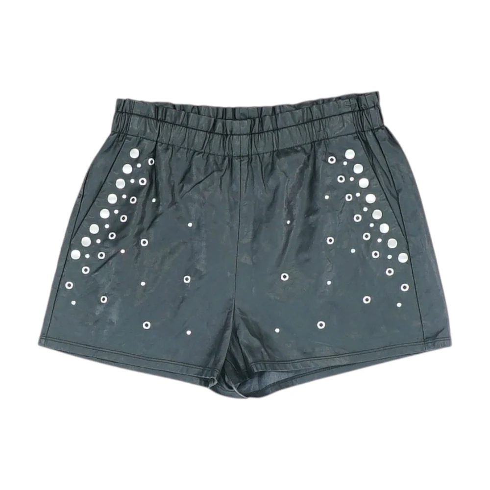 Black Solid Chino Shorts