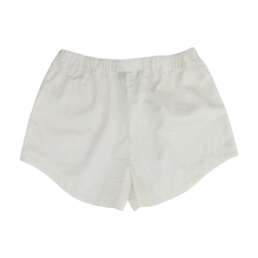 White Solid Chino Shorts - Image 2