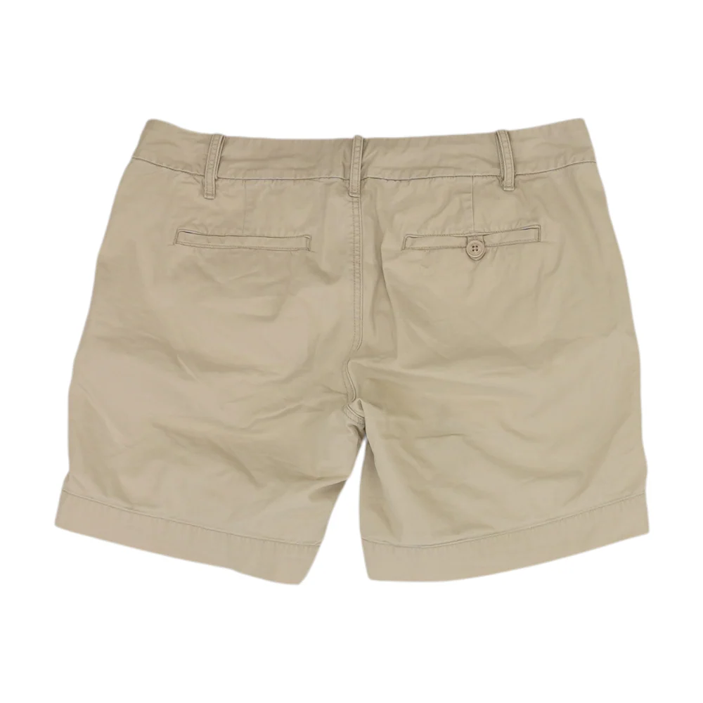 Beige Solid Chino Shorts - Image 2