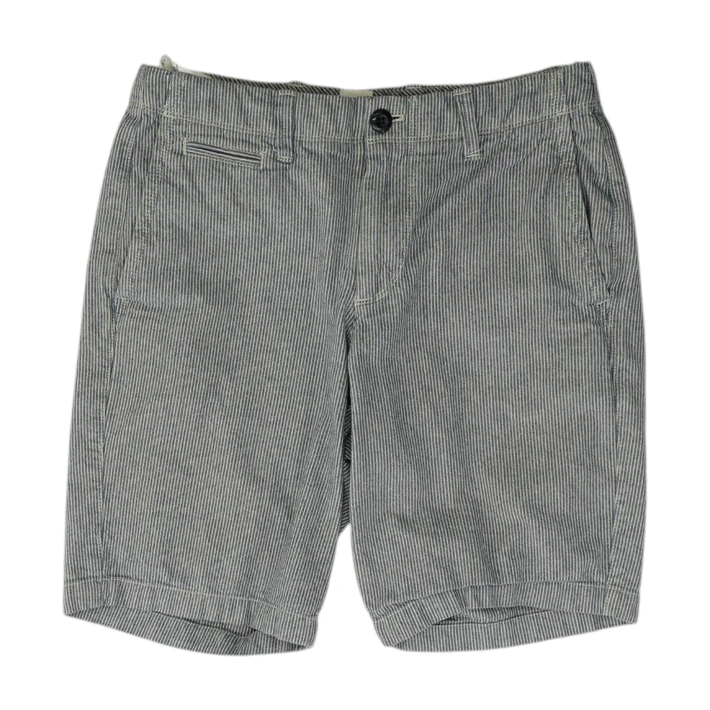 Blue Striped Chino Shorts