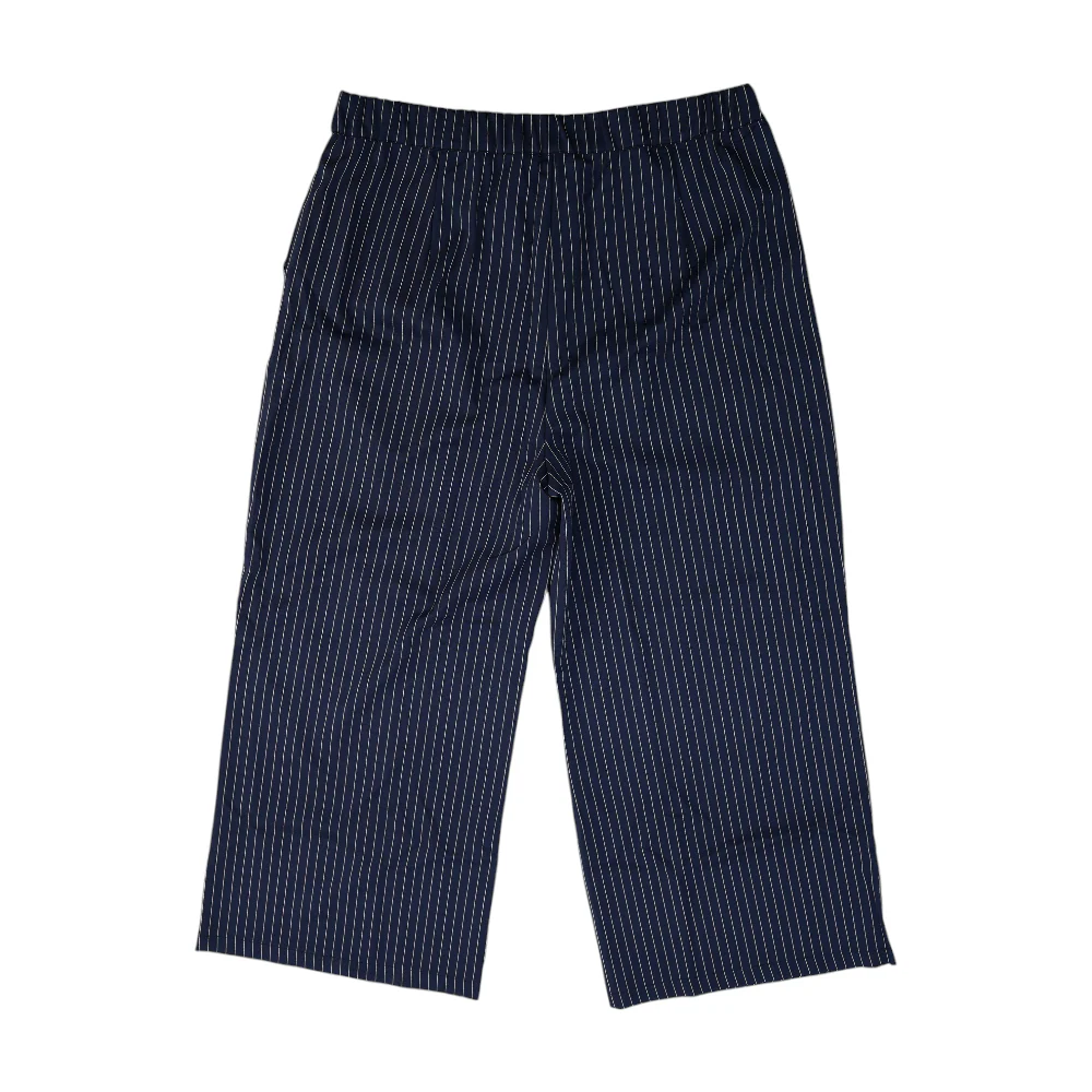 Navy Striped Wide Leg Pants - Image 2
