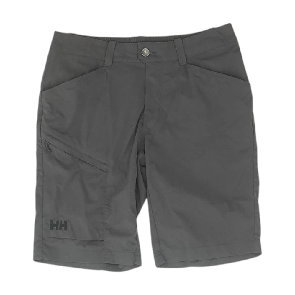 Gray Solid Chino Shorts