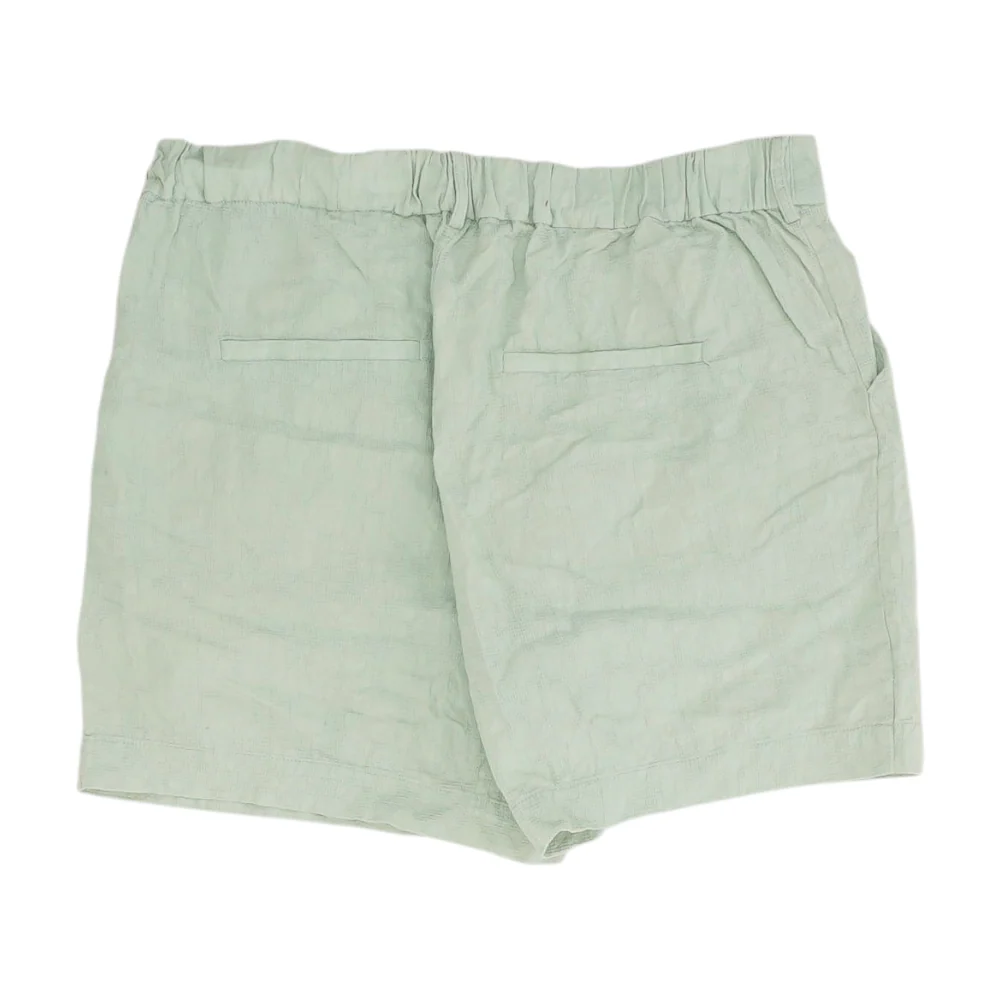 Green Solid Chino Shorts - Image 2
