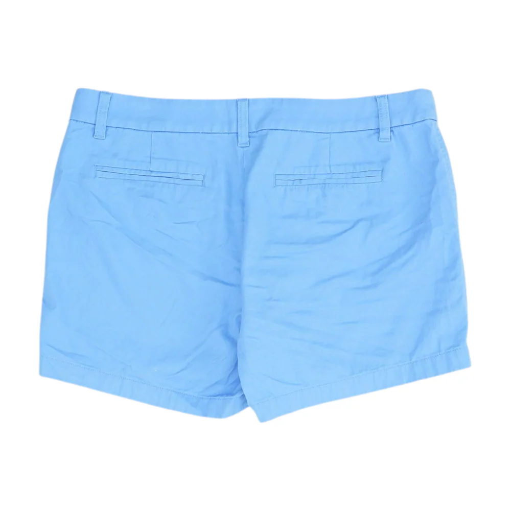 Blue Solid Chino Shorts - Image 2