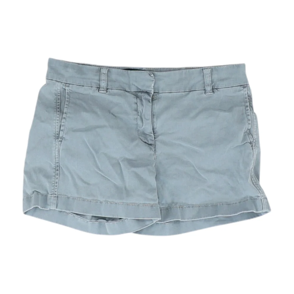 Gray Solid Chino Shorts