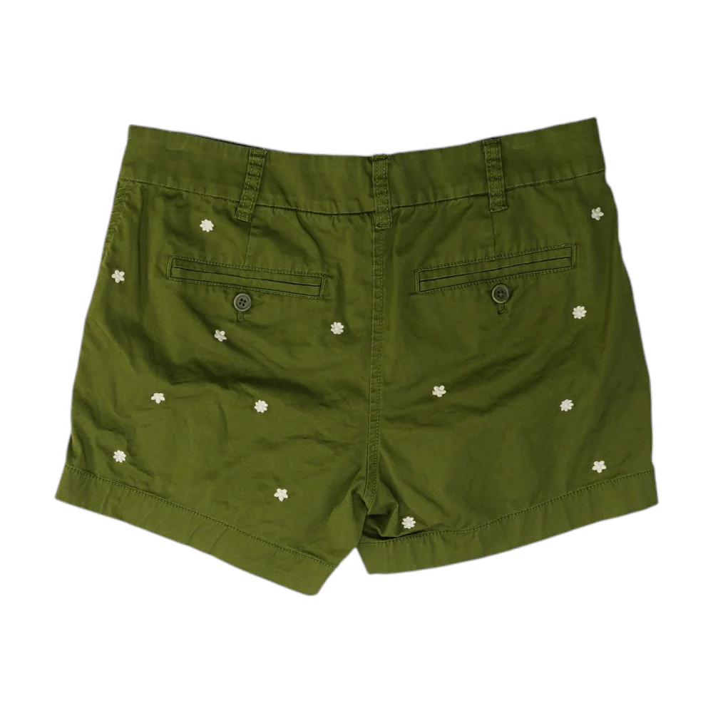 Green Floral Chino Shorts - Image 2