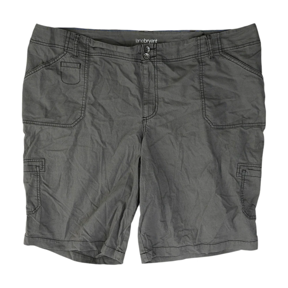 Gray Plus Solid Chino Shorts