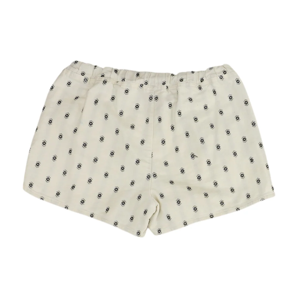 White Print Chino Shorts - Image 2