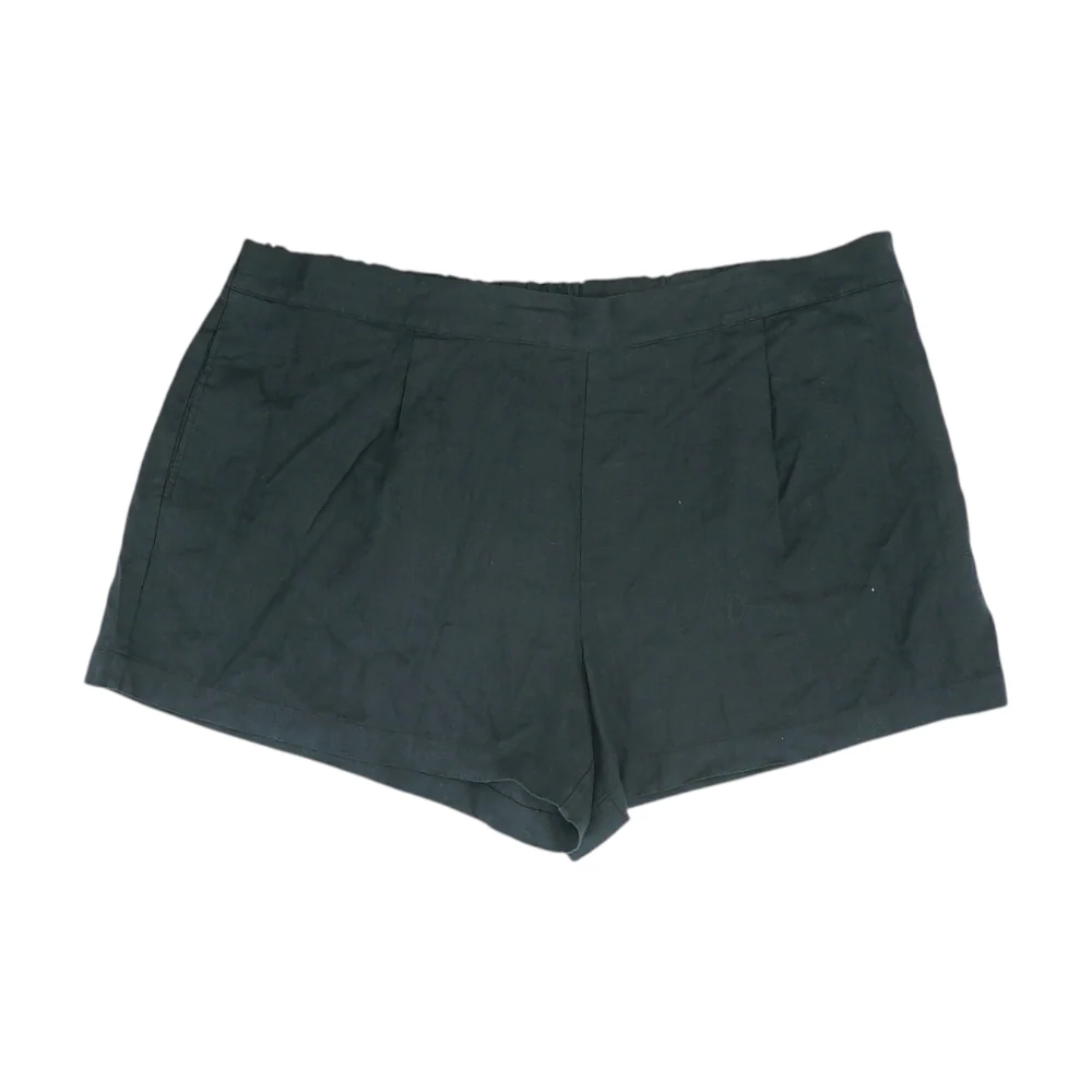 Black Plus Solid Knit Shorts
