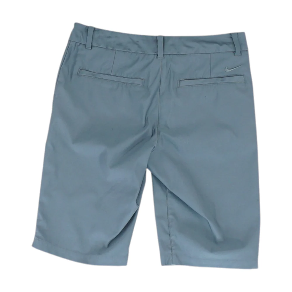 Gray Solid Chino Shorts - Image 2