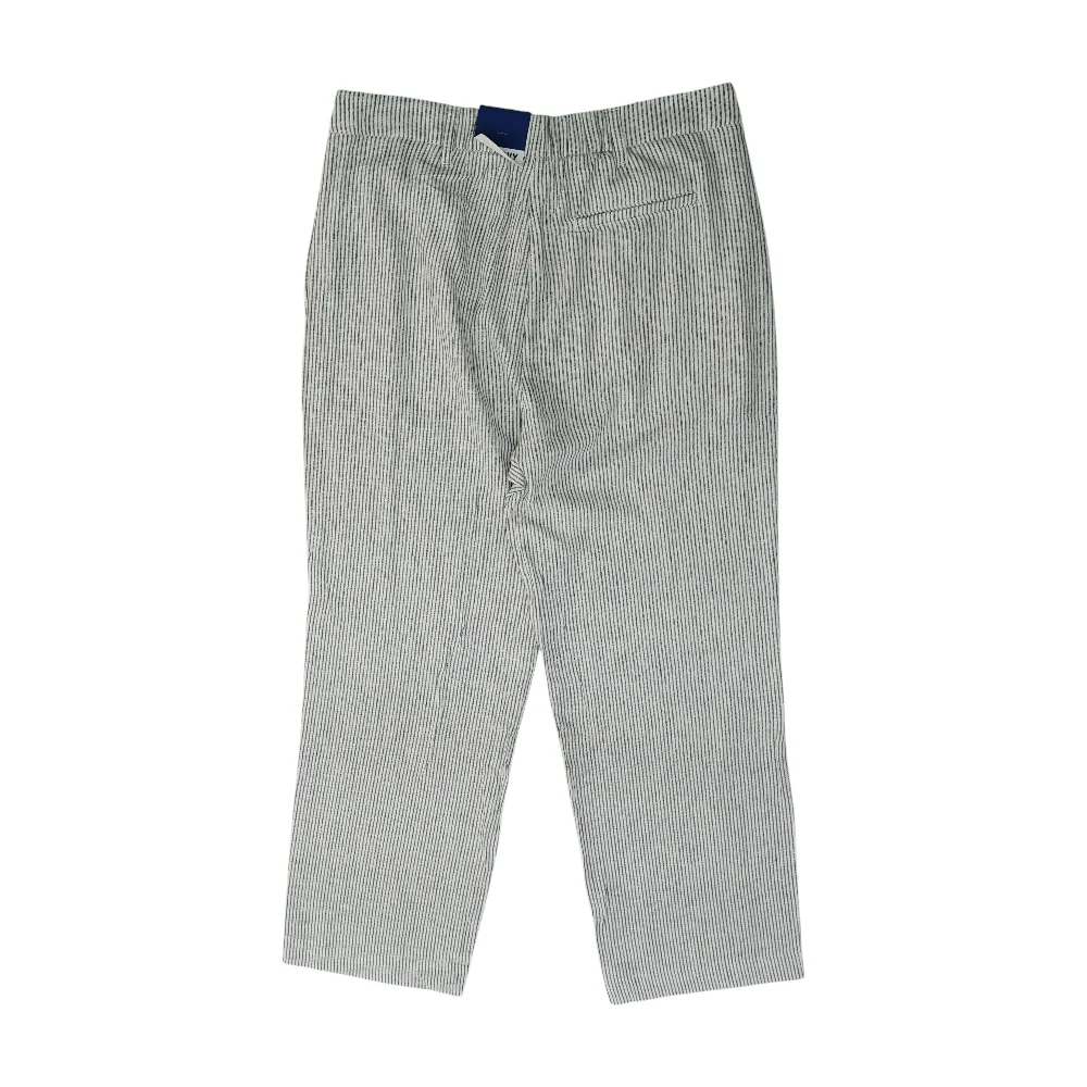 White Striped Regular Pants - Image 2