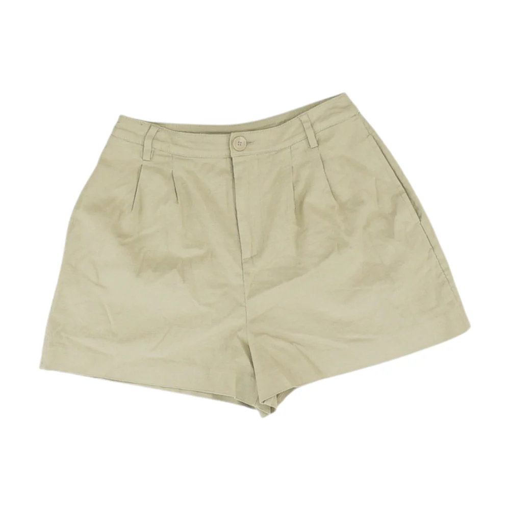 Khaki Solid Chino Shorts