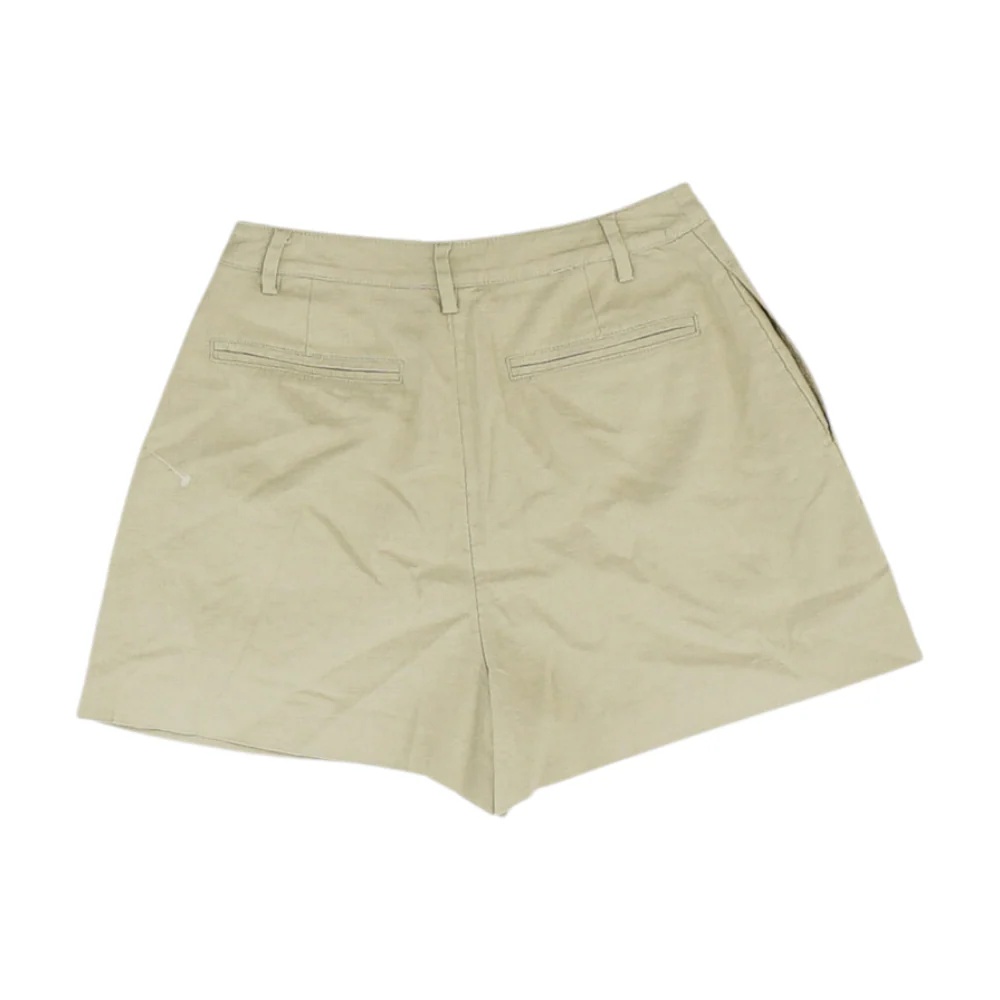Khaki Solid Chino Shorts - Image 2