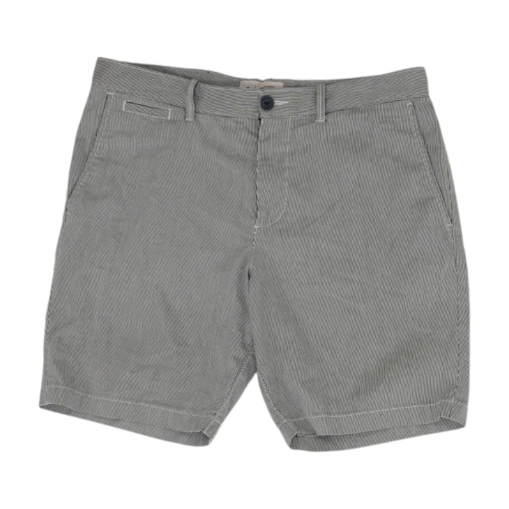 Navy Striped Chino Shorts