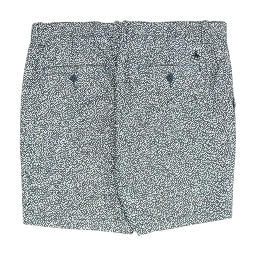 Gray Floral Chino Shorts - Image 2