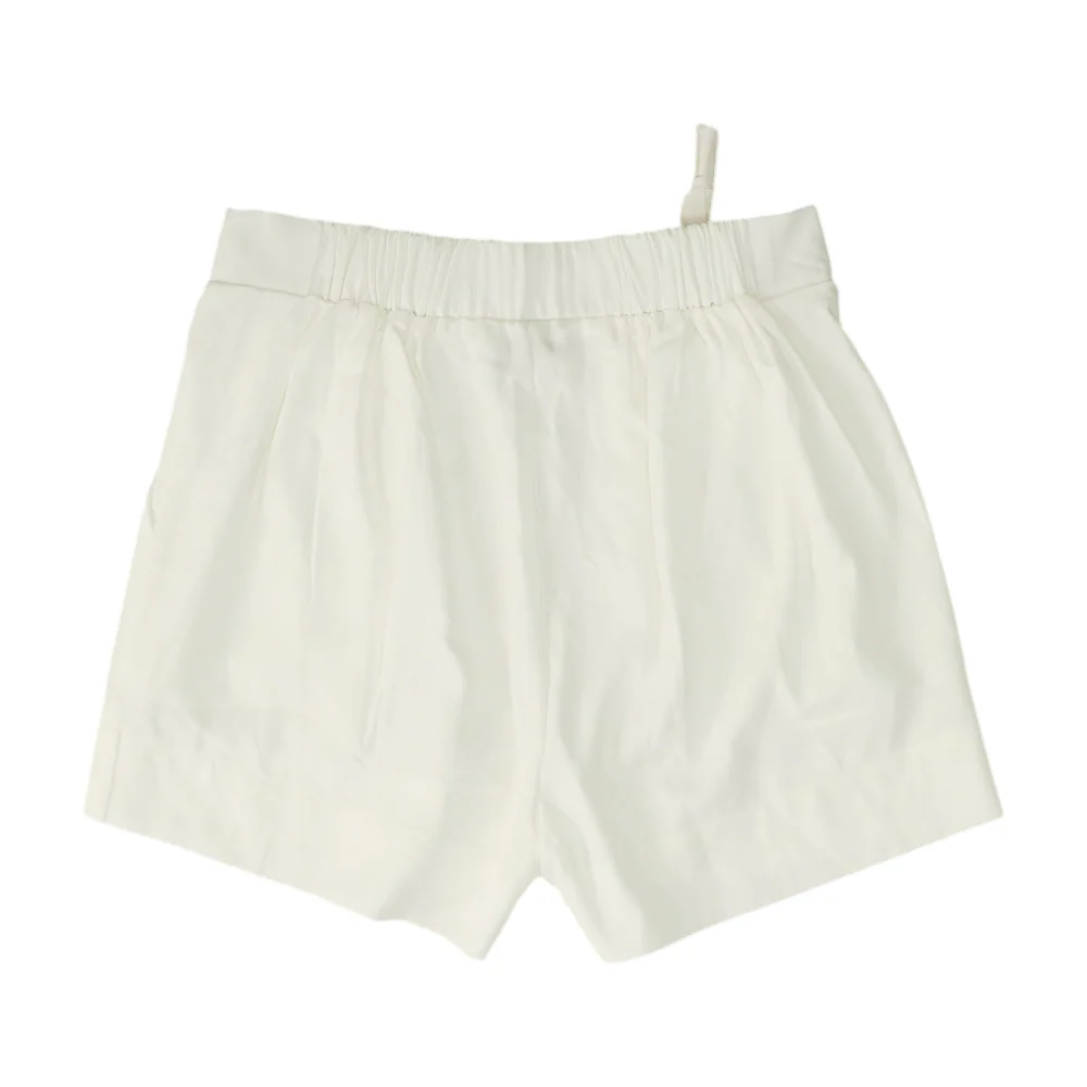 White Solid Chino Shorts - Image 2