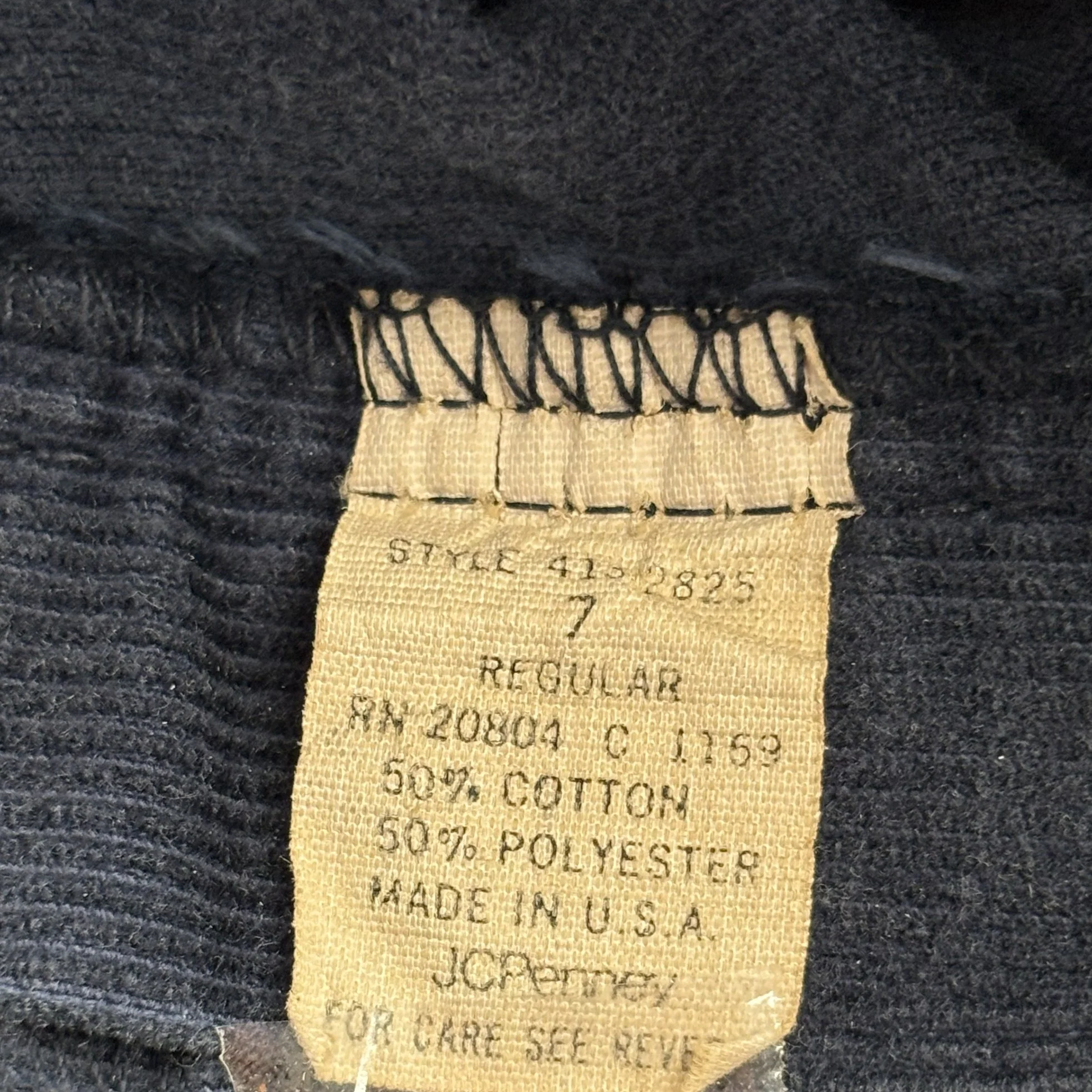 Vintage Navy Chino Pants - Image 3