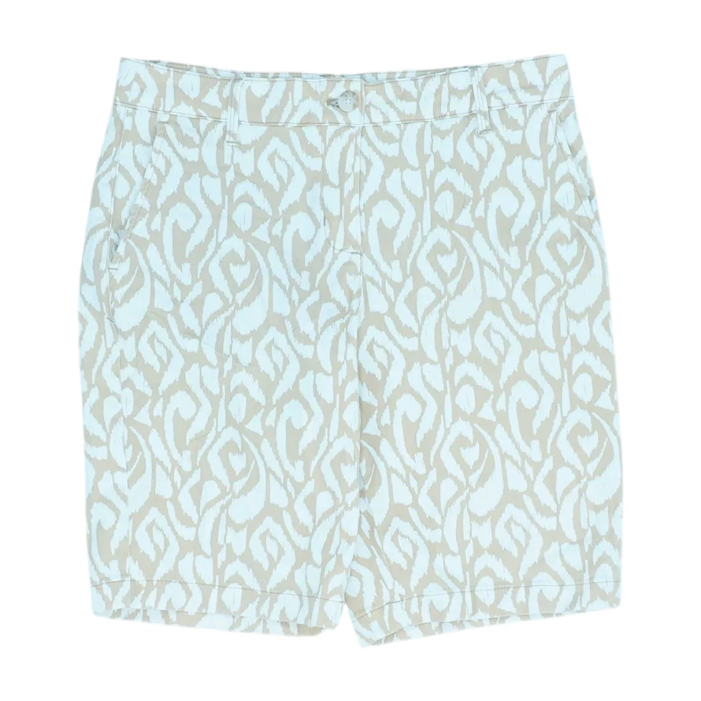 Tan Print Chino Shorts