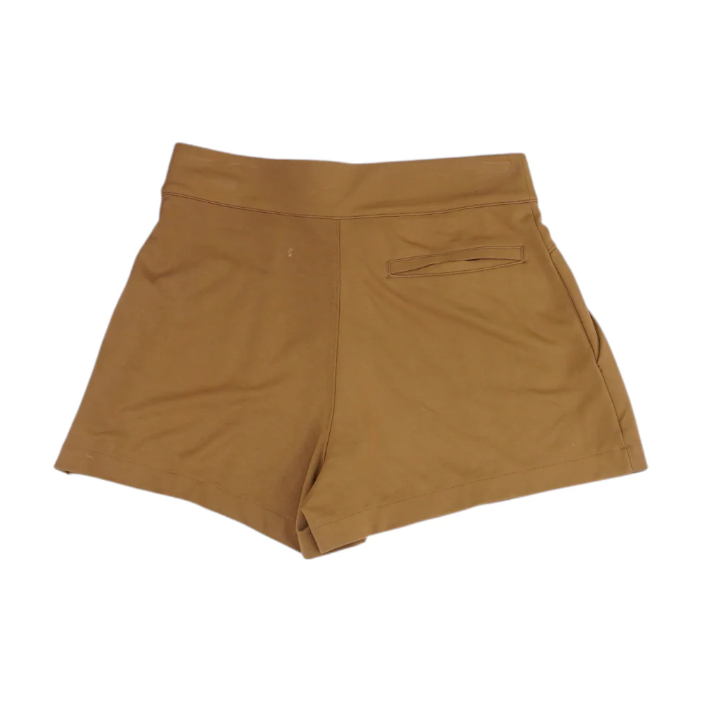 Brown Solid Chino Shorts - Image 2