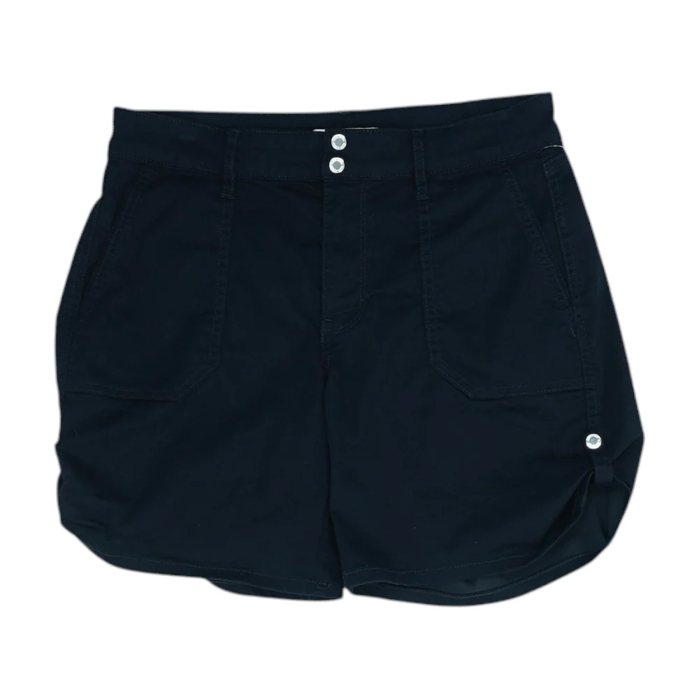 Black Solid Chino Shorts