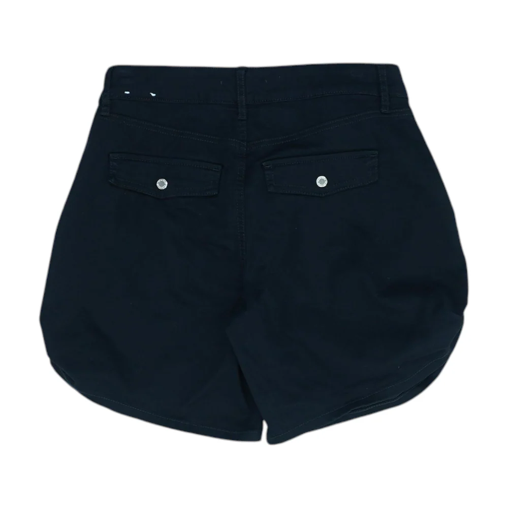 Black Solid Chino Shorts - Image 2