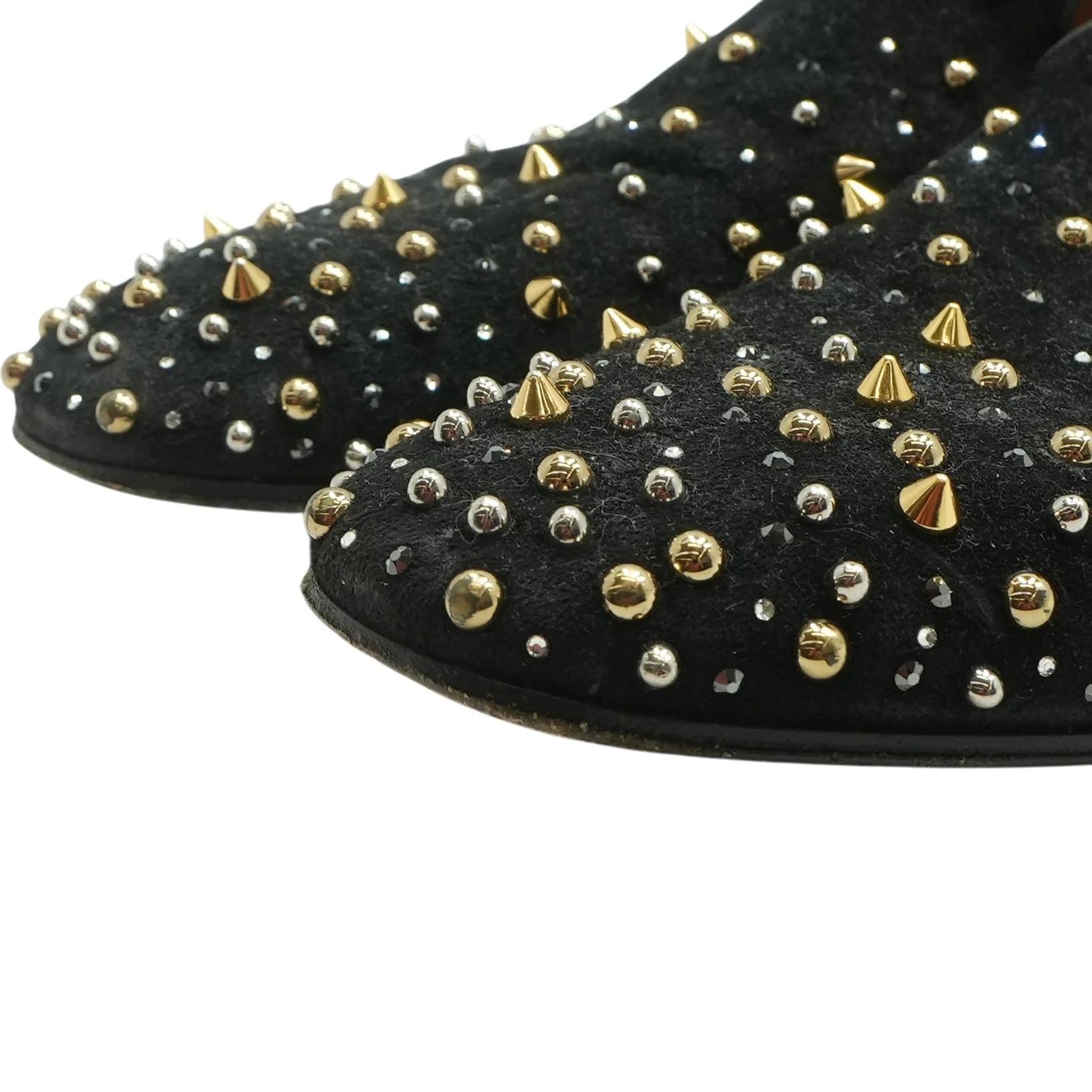 Black Milkylion Studded Venetian Loafers - Image 5