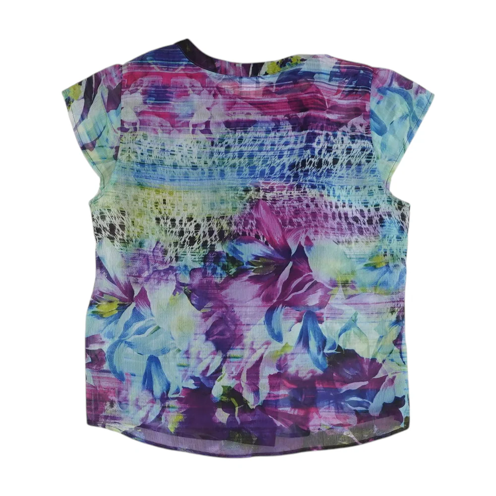 Purple Petite Graphic Blouse - Image 2