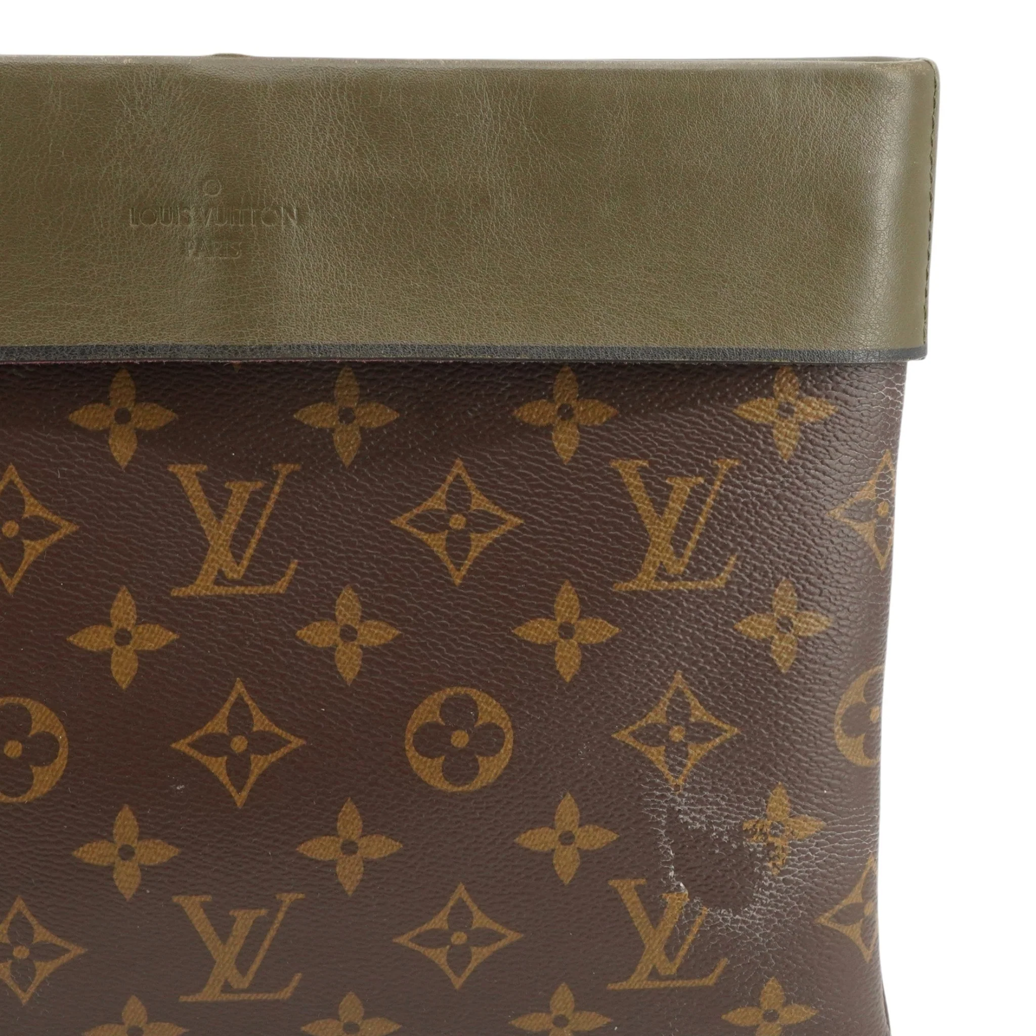 Khaki Monogram Canvas Pochette Tuileries Clutch - Image 5