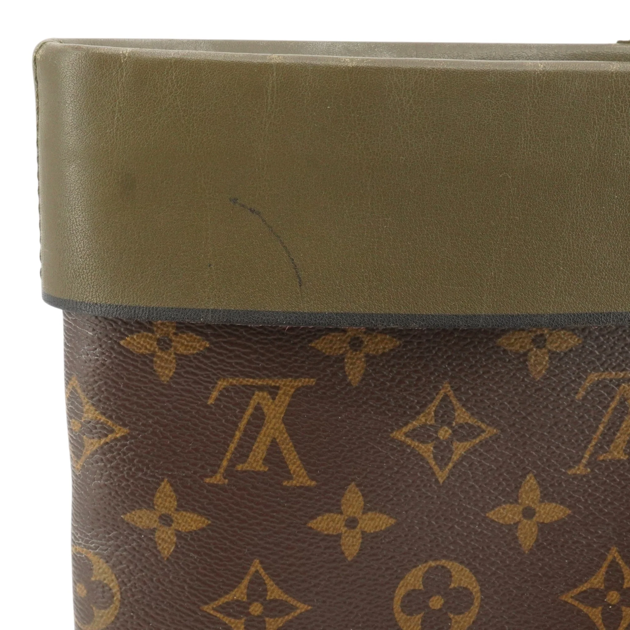 Khaki Monogram Canvas Pochette Tuileries Clutch - Image 7