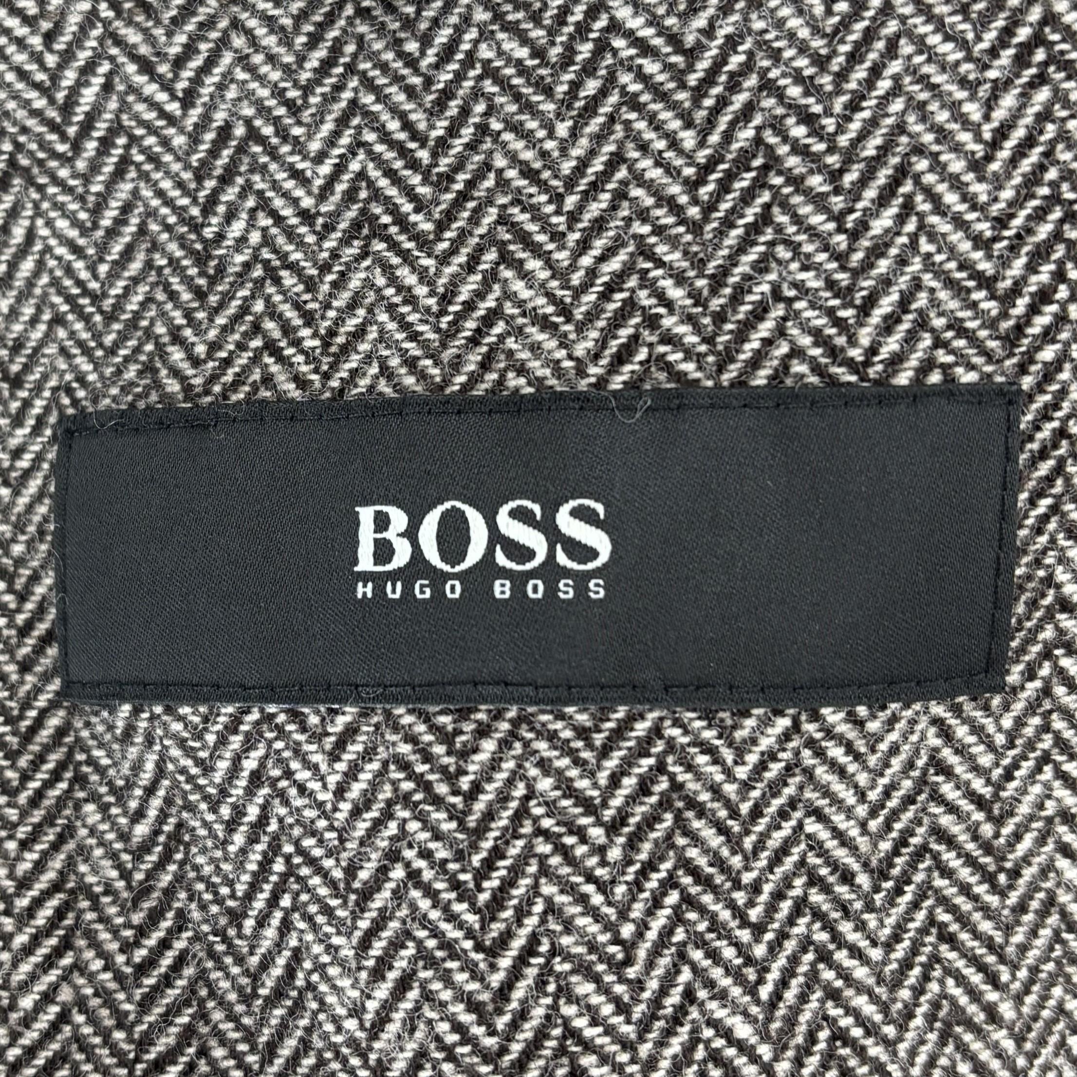 Black Solid Cotton Blend Coat - Image 4